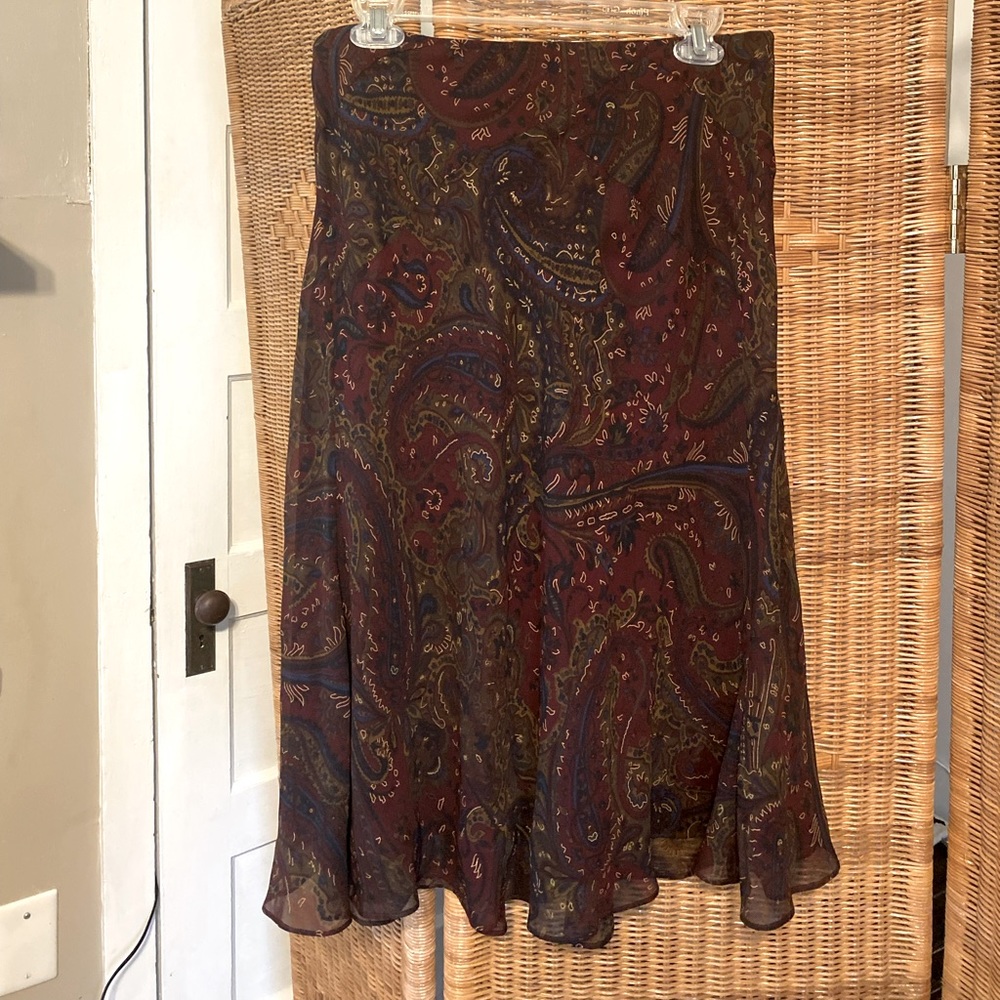 Ralph Lauren printed skirt - petite medium